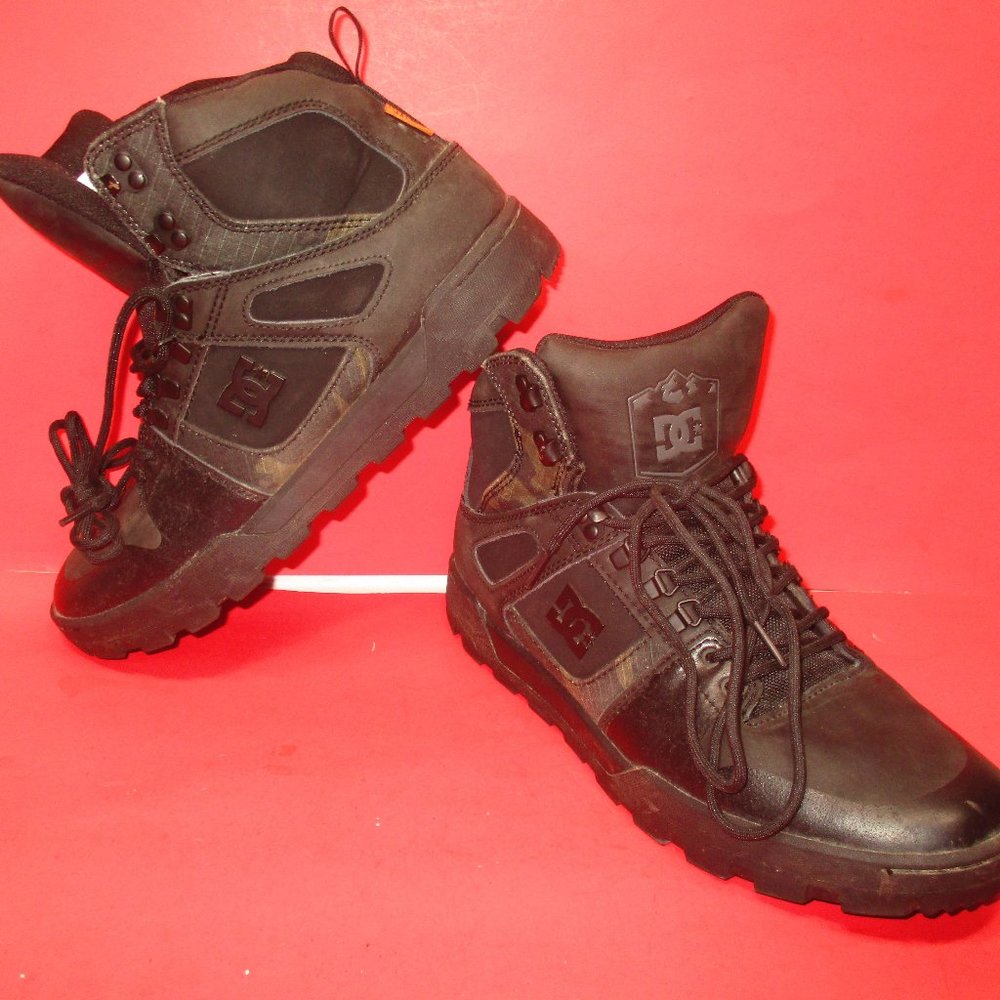 DC Men's PureHigh-Top WR Boot Skate Board Shoe Water Resistant Size 12